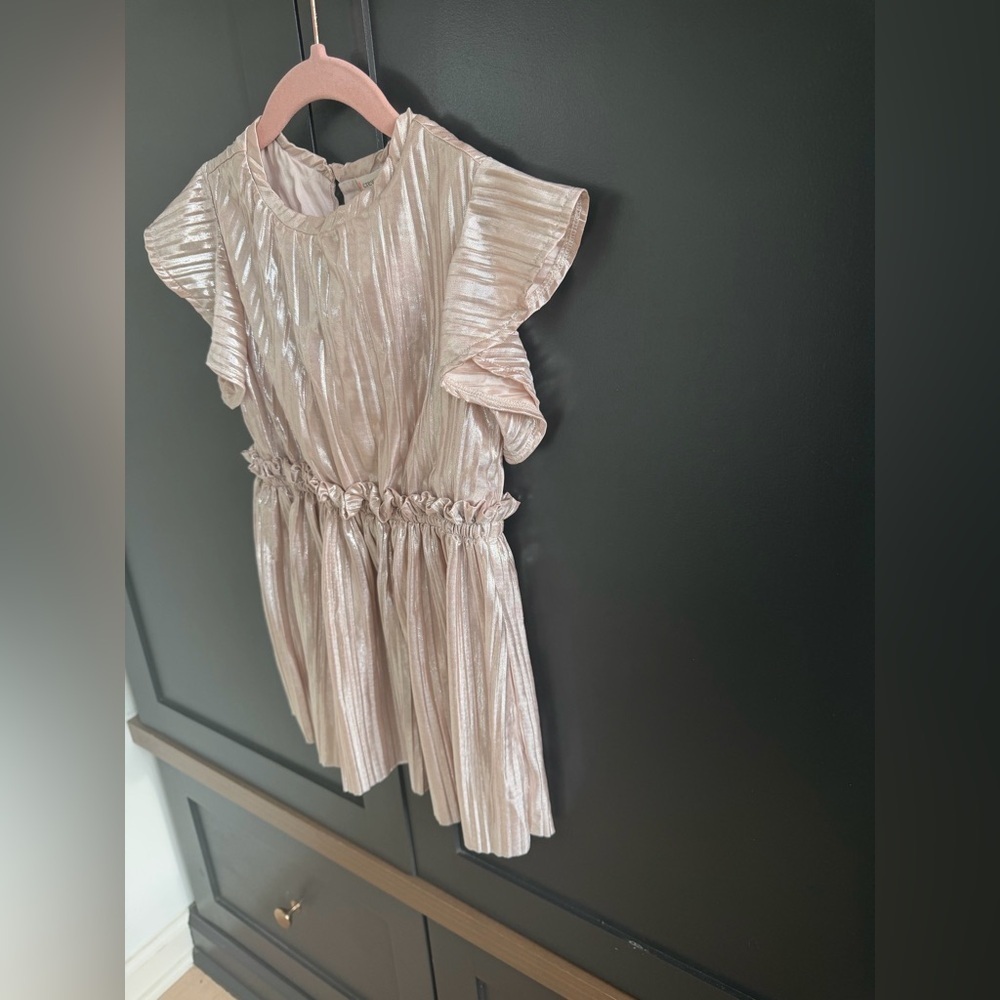 J. Crew Crewcuts | Metallic Shimmer Pink Dress | 4 - Picture 3 of 6